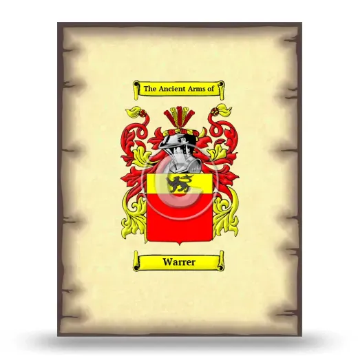 Warrer Coat of Arms Print