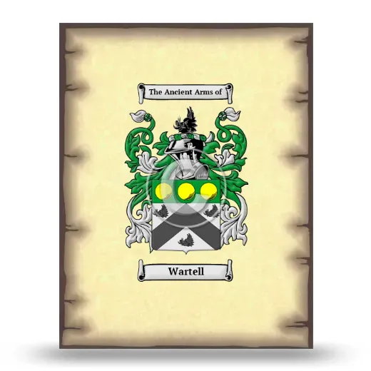 Wartell Coat of Arms Print