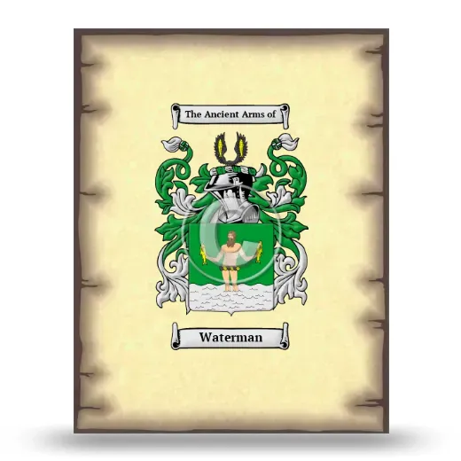 Waterman Coat of Arms Print