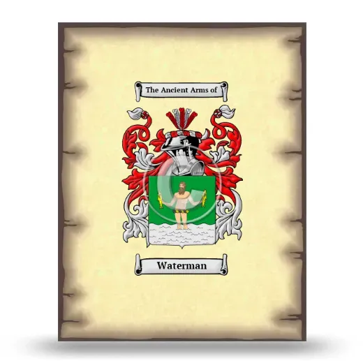Waterman Coat of Arms Print