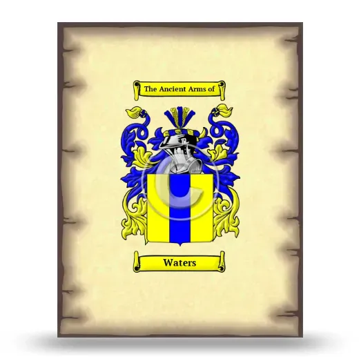 Waters Coat of Arms Print