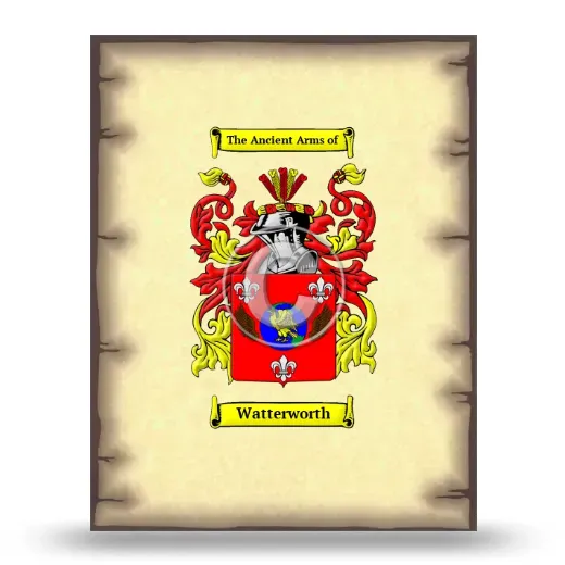 Watterworth Coat of Arms Print