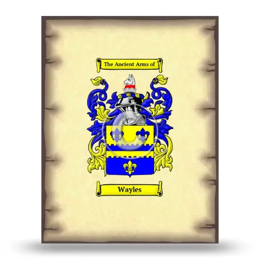 Wayles Coat of Arms Print