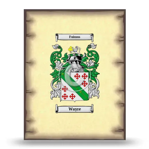 Wayre Coat of Arms Print