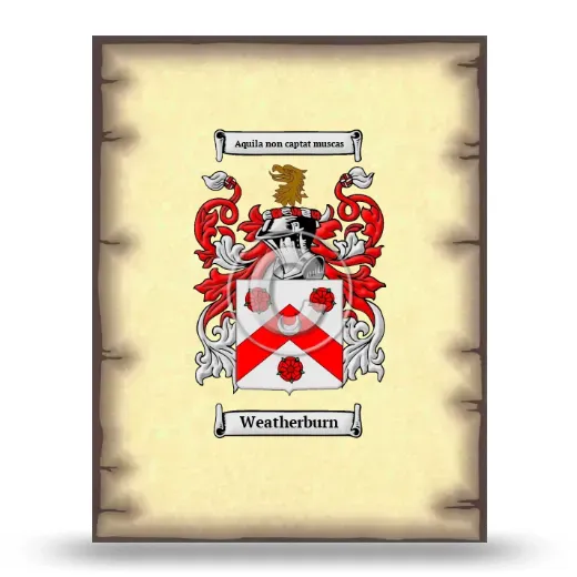 Weatherburn Coat of Arms Print