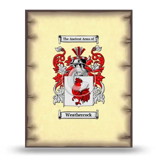 Weathercock Coat of Arms Print