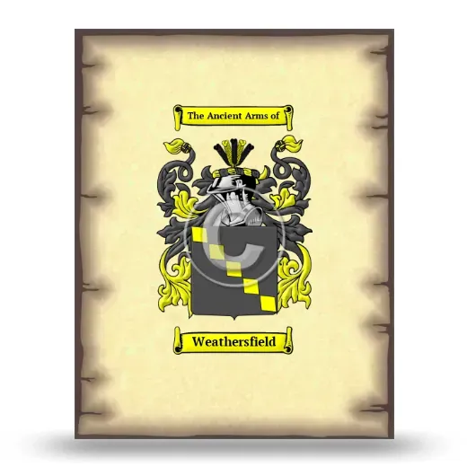 Weathersfield Coat of Arms Print
