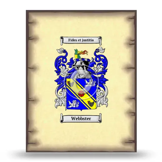 Webbster Coat of Arms Print