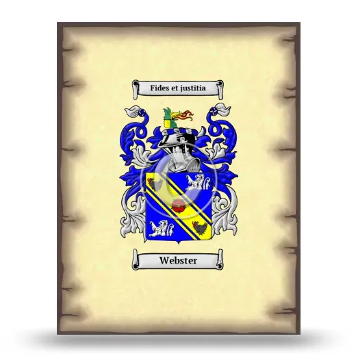 Webster Coat of Arms Print
