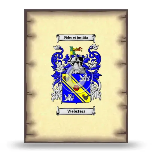 Websters Coat of Arms Print