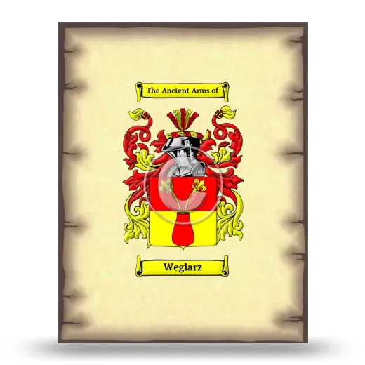 Weglarz Coat of Arms Print