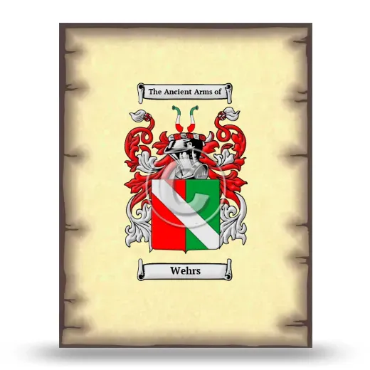 Wehrs Coat of Arms Print