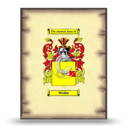 Weibe Coat of Arms Print