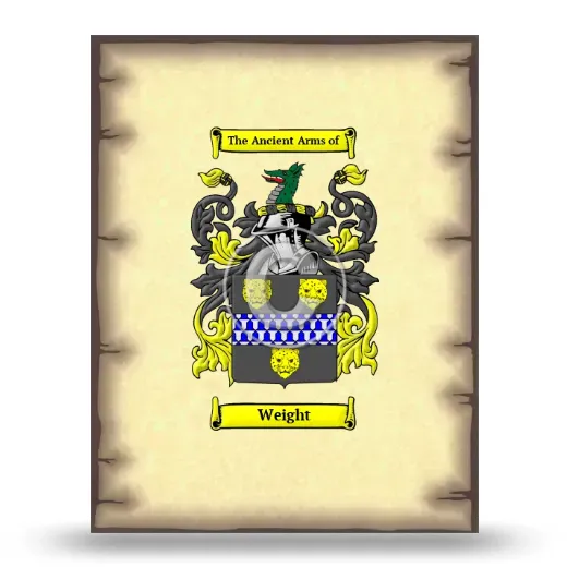 Weight Coat of Arms Print
