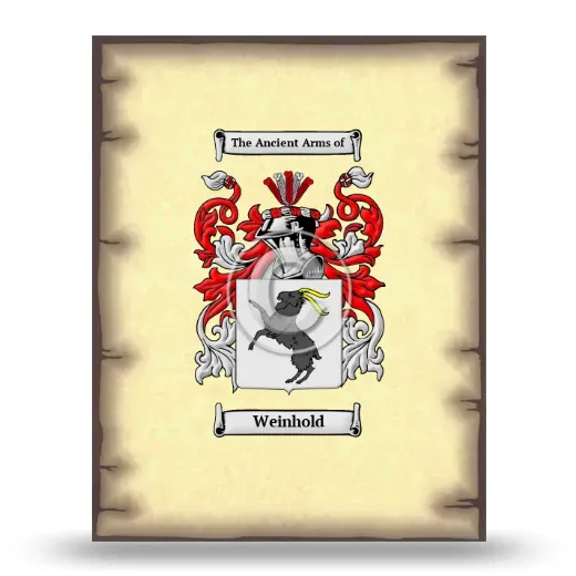Weinhold Coat of Arms Print