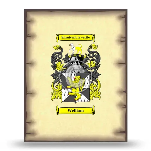 Welliam Coat of Arms Print