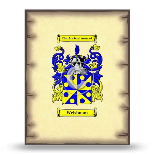 Welshman Coat of Arms Print
