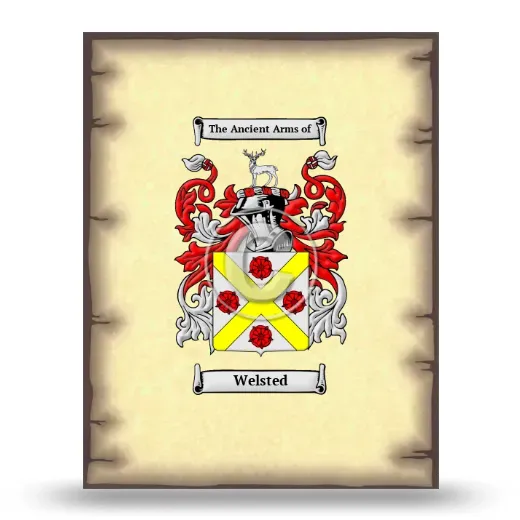 Welsted Coat of Arms Print