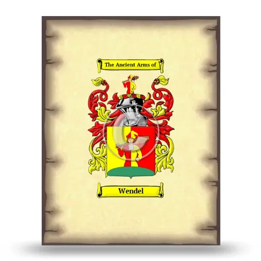 Wendel Coat of Arms Print