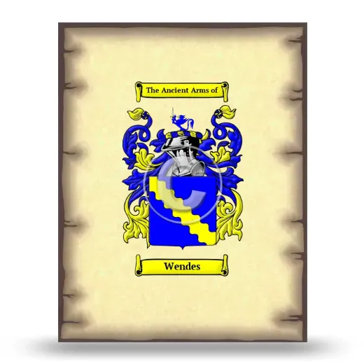 Wendes Coat of Arms Print
