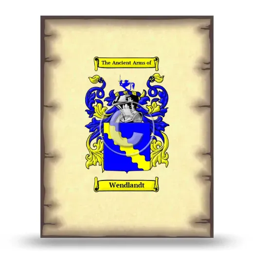 Wendlandt Coat of Arms Print