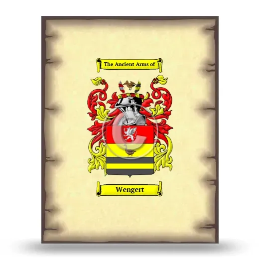 Wengert Coat of Arms Print