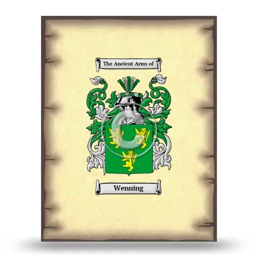 Wenning Coat of Arms Print