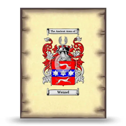 Wensel Coat of Arms Print
