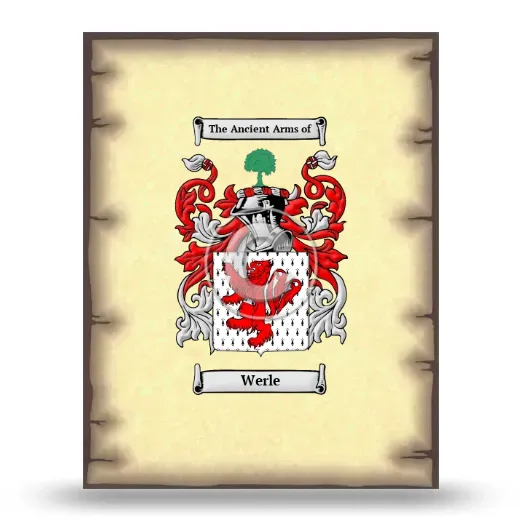 Werle Coat of Arms Print