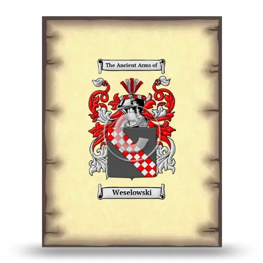 Weselowski Coat of Arms Print