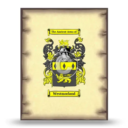 Westmorland Coat of Arms Print