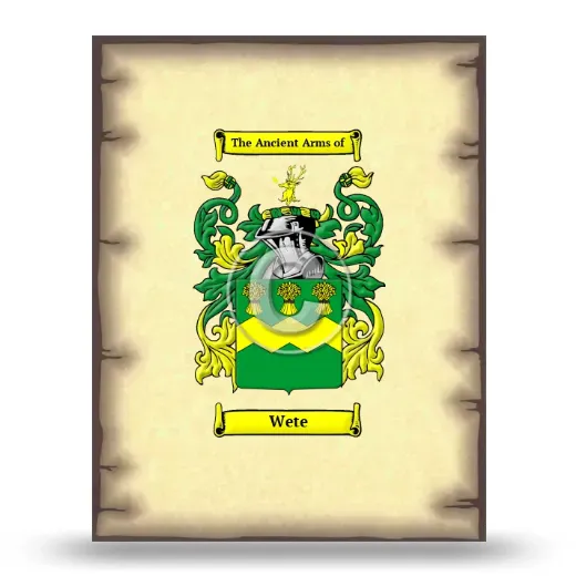 Wete Coat of Arms Print