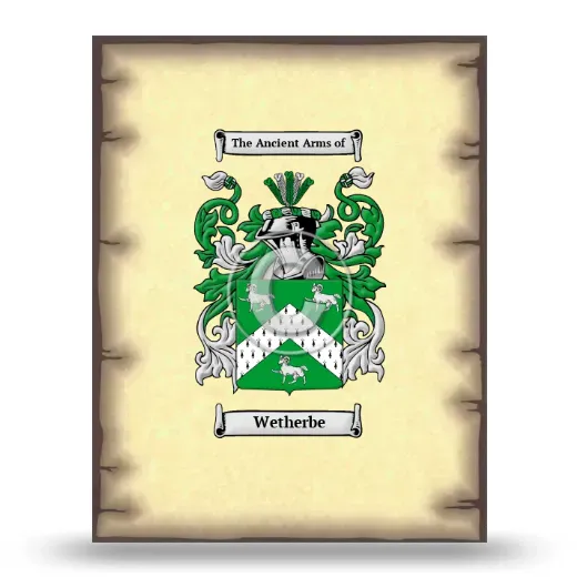 Wetherbe Coat of Arms Print