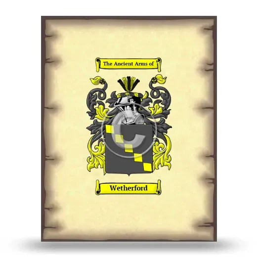 Wetherford Coat of Arms Print