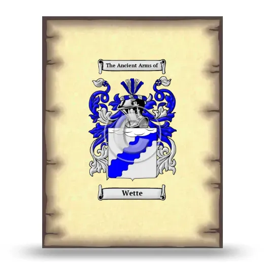 Wette Coat of Arms Print
