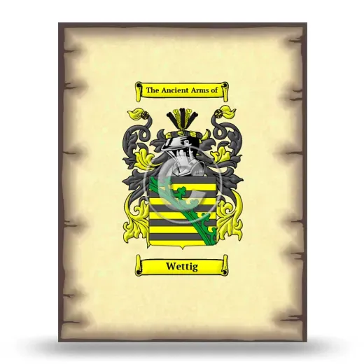 Wettig Coat of Arms Print