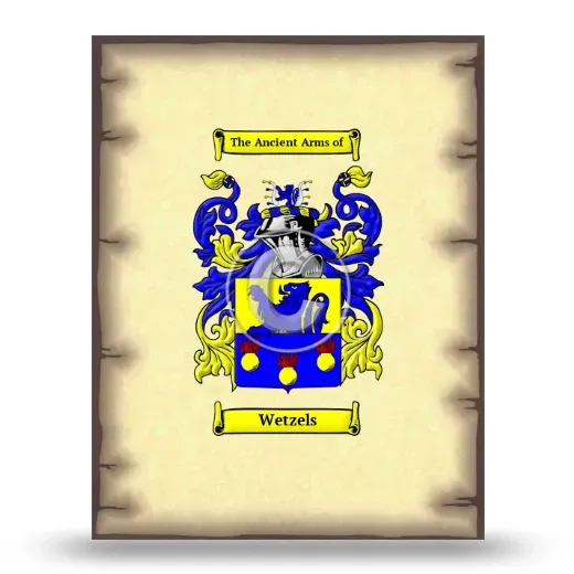 Wetzels Coat of Arms Print
