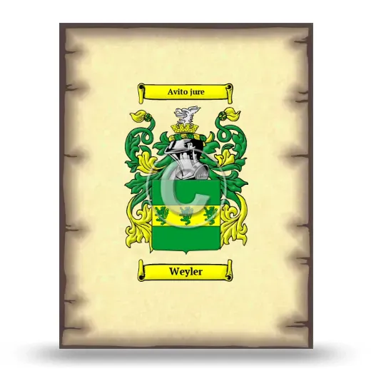 Weyler Coat of Arms Print