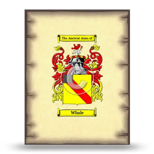 Whale Coat of Arms Print