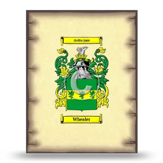 Whealer Coat of Arms Print