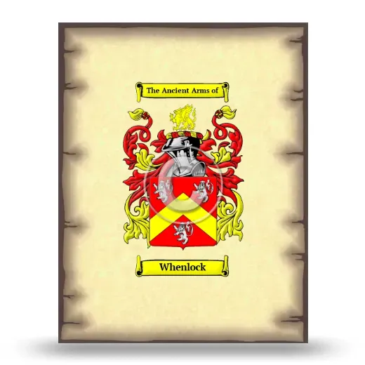 Whenlock Coat of Arms Print