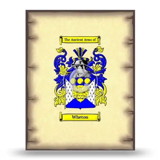 Wheton Coat of Arms Print