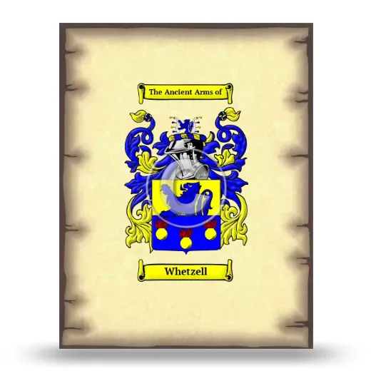 Whetzell Coat of Arms Print