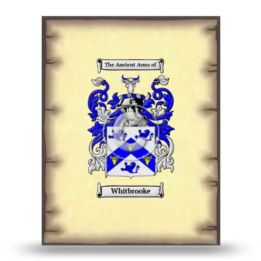 Whitbrooke Coat of Arms Print