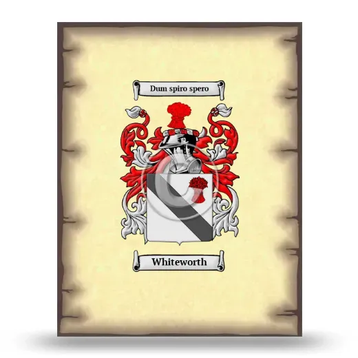Whiteworth Coat of Arms Print