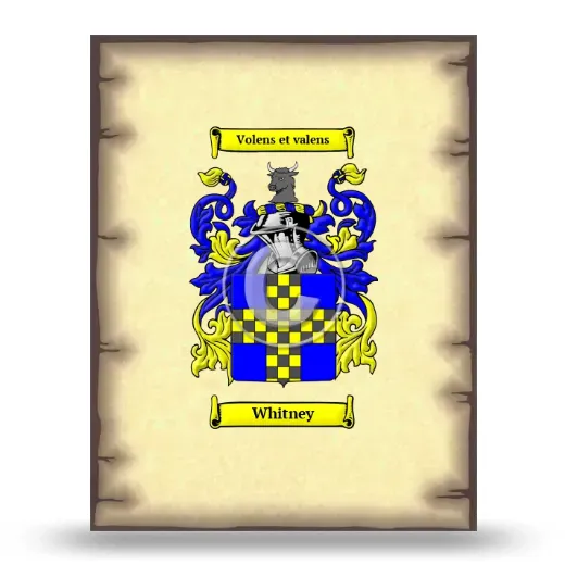 Whitney Coat of Arms Print