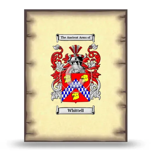 Whittell Coat of Arms Print