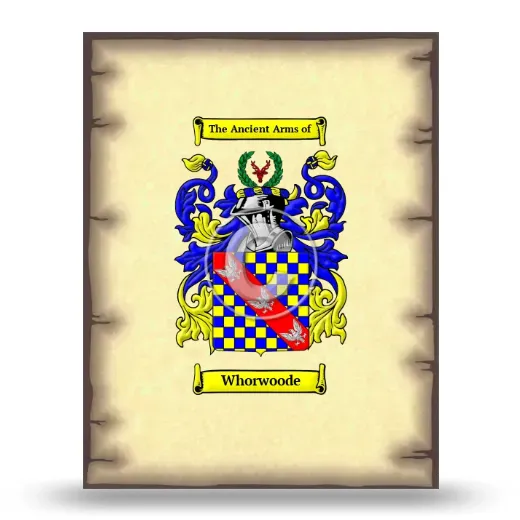 Whorwoode Coat of Arms Print