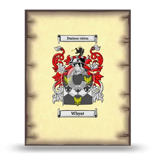 Whyat Coat of Arms Print