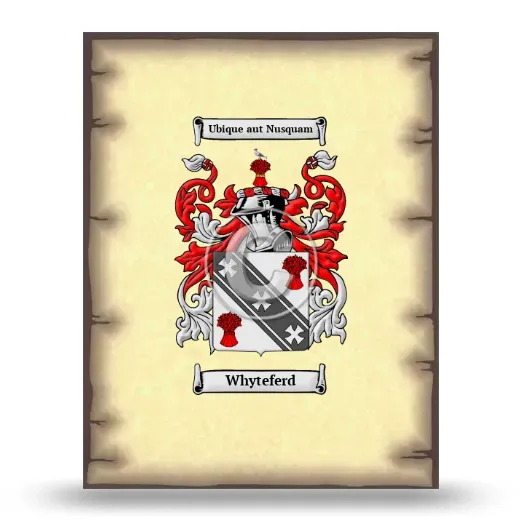 Whyteferd Coat of Arms Print